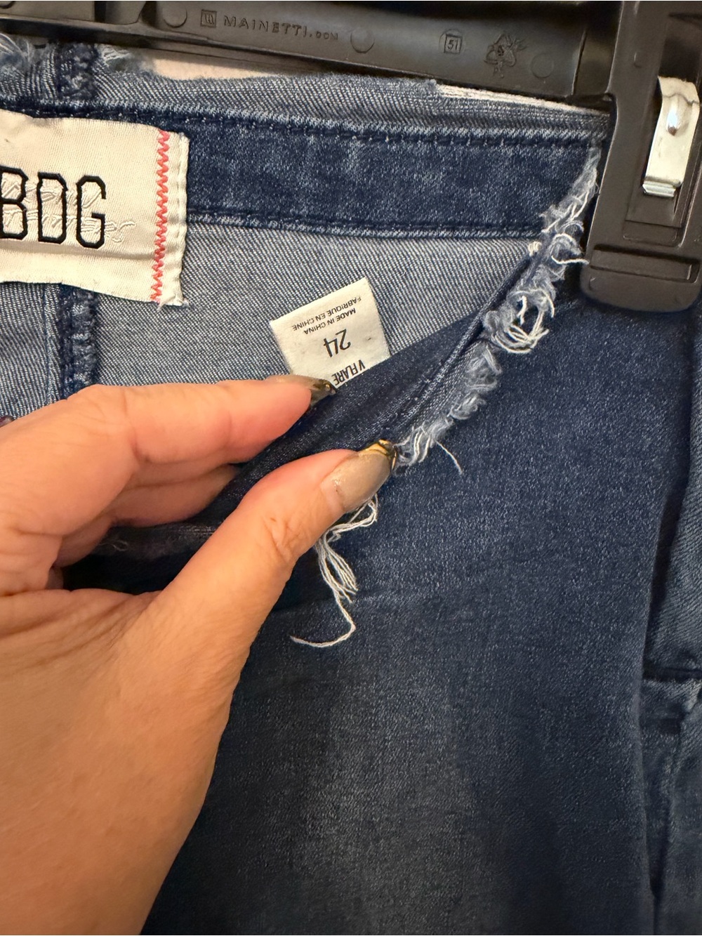 128 - BDG Midnight Blue Flared Wide Leg Jeans - Picture 3 of 5